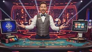 American Roulette wheel and betting layout at yoktogel28 live studio